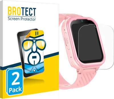Produktbild von 2x Für Yuede Kids Smartwatch 1.83" Schutzfolie BROTECT Displayschutz Display Schutz Folie Klar Transparent