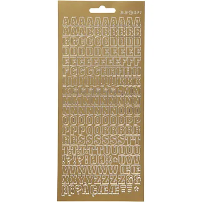 Produktbild von Creativ Company 170214, Gold, Textmuster, 102 mm, 1 mm, 275 mm, 1 Blätter