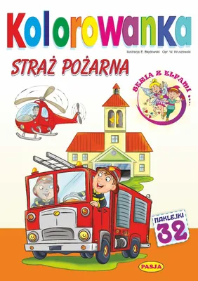 Obrázok produktu pre Kolorowanka dla dzieci Straż Pożarna z naklejkami