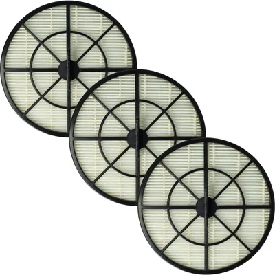 Produktbild von vhbw 3x Staubsaugerfilter kompatibel mit Grundig VCC 6270 C, VCC 7070, VCC 6270, VCC 7070 A, VCC 7070 C Staubsauger - Abluftfilter Schwarz Weiß