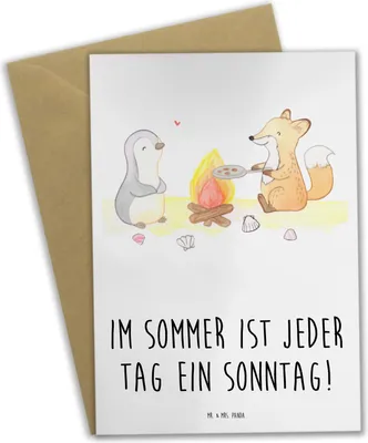 Produktbild von Mr. & Mrs. Panda babykarte Sommer Sonntag - Weiß - Geschenk, Sommerferien, osterkarten, Summer Feelings, Blühende Blumen, Sommergefühle, Frühling, Grußkarten, Natur