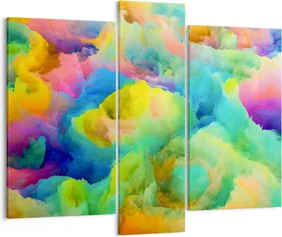 Produktbild von Bild auf Leinwand - Leinwandbild - Abstraktion modern - 95x80cm - Wand Bild - Wanddeko - Wandbilder - Leinwanddruck - Bilder - Kunstdruck - Wanddekoration - Leinwand bilder - Wandkunst - CB95x80-4055