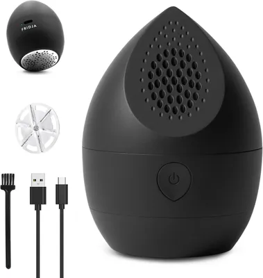 Produktbild von Fridja F40 Fusselrasierer – Akku Fusselentferner für Kleidung & Polster, USB-C, 45 Min. Laufzeit, Kompakt, Matt Schwarz