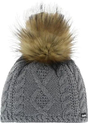 Immagine prodotto di EISBÄR Nelia Lux cappello in maglia con pompon di Pelliccia sintetica e merino nero