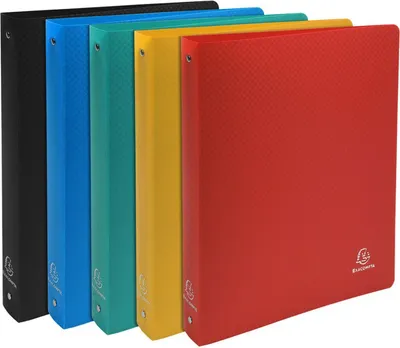 Produktbild von Exacompta Ringbuch PP blickdicht 4 Ringe 40 mm A4 sortiert
