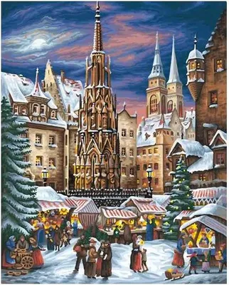 Immagine prodotto di Noris Spiele Painting by Numbers - Il mercatino di Natale di Norimberga; 609130336