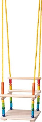 Produktbild von Bunte Schaukel mit Laufgitter