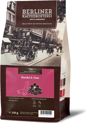 Produktbild von Berliner Kaffeerösterei - aromatisierter Kaffee Mandel Zimt (250g / Bohne)