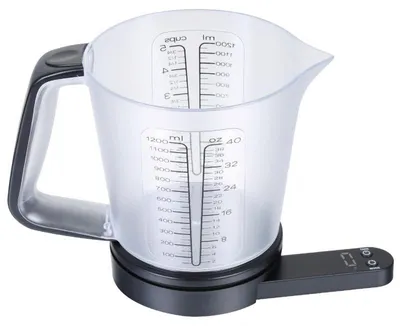 Obrázok produktu pre Kuchynská váha s odmerkou Kinghoff KH 1829, 1.5 L, do 5 kg, TARA, automatické vypnutie, čierna