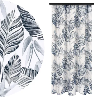 Produktbild von Blickdichte Gardine Kräuselband, Maße: 140x250 cm, Farbe: Gris