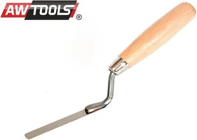 Produktbild von Fugenkelle 10 mm aus rostfreiem Stahl mit Buchenholzgriff für Fliesenarbeiten