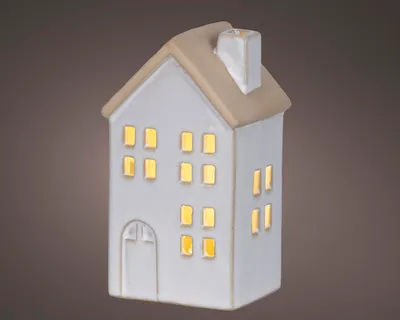 Produktbild von Lichtobjekt Lumineo Haus mit LED H 12,7 cm Lichtfarbe warmweiß