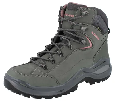 Produktbild von LOWA Renegade EVO GTX Damen Wanderstiefel grau rosa Nubukleder - Größe: UK 7