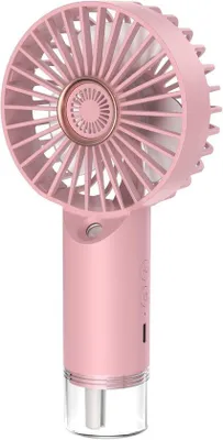 Zdjęcie produktu dla VHV - Mini wentylator z funkcją nebulizacji - przenośny wentylator USB, ładowany przez USB - przenośny chłodnik USB, ładowany przez USB, z funkcją nebulizacji, kolor różowy - idealny na kemping, do biura, w podróży i w ciepłe dni