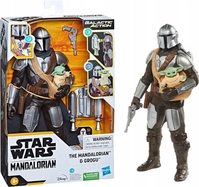 Zdjęcie produktu dla Star Wars Galactic figurka akcji Mandalorianin a Grogu
