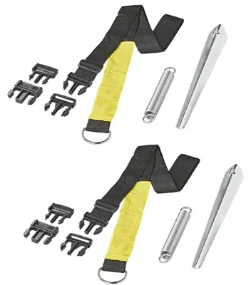 Image de Kit de sangles de tension pour stores et voiles d'ombrage, dimensions 2x3 mètres, en nylon réfléchissant