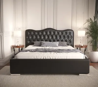Produktbild von FURMEB24 Elegantes Bett 180200 Steppbett Crystal Royal mit Containerrahmen