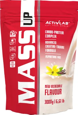 Produktbild von Activlab Mass Up 3000g Kohlenhydrate Kreatin Taurin - Vanille