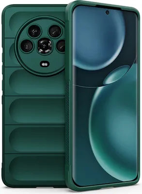 Produktbild von Honor Magic 4 Hülle, Weich TPU Silikon Stossfest Anti-rutsch Schutzhülle für Honor Magic 4 Grün