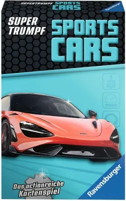 Produktbild von Ravensburger Supertrumpf Sports-Cars, Kartenspiel, Sammelkartenspiel, 7 Jahr(e)