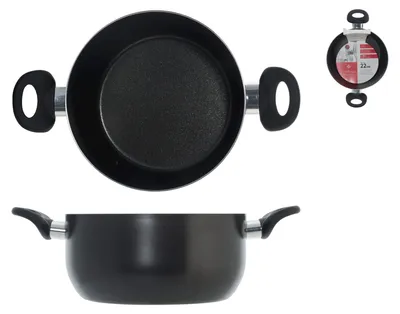 Immagine prodotto di Padella antiaderente con due maniglie, diametro 22 cm