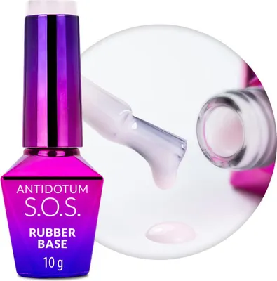 Image de Molly Nails Milky Blush, 10 g, base en caoutchouc pour ongles flexibles, manucure, pédicure et décoration