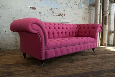 Produktbild von Pinke Designer Sofa Couch Polster XXL 3 Sitzer Big Sofas Couchen Leder Textil