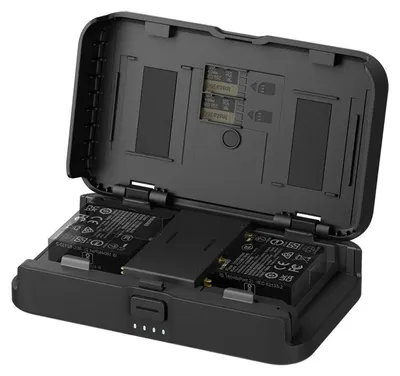 Zdjęcie produktu dla Obudowa do ładowania kamery Insta360 – ładowarka do 2 baterii + 2 karty microSD