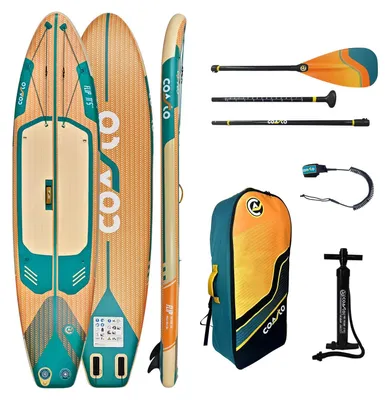 Image de Planche de SUP Coasto Flip 11'5, pliable, ultra-légère (7,18 kg), 345 L, kit complet pour la randonnée