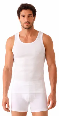 Imagen del producto de Abanderado: Camiseta interior para hombre con tirantes anchos, modelo 0300