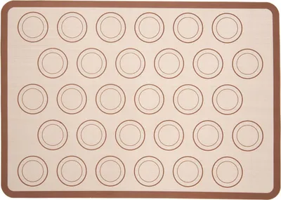Obrázok produktu pre Orion | Silikónová podložka na makrónky - béžová - podložka na pečenie makrónok - 42x29,5 cm - na sušienky