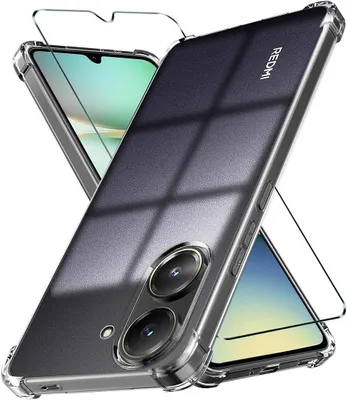 Image de Coque + 2 Verres Trempés pour Xiaomi Redmi A5 4G, Protection Silicone Antichoc Renforcé Transparent