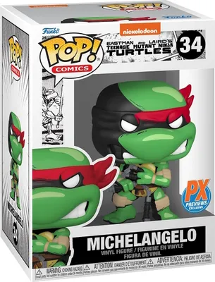 Produktbild von Teenage Mutant Ninja Turtles - Michelangelo 34 PX Previews Exclusive - Funko Pop! Vinyl Figur