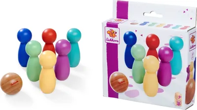 Obrázek produktu pro Eichhorn Friends – Dřevěná kuželka, 7 dílů