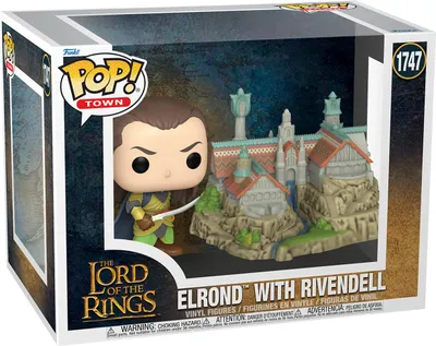 Immagine prodotto di Statuetta Funko POP Town the Lord of the Rings 1747 Elrond with Rivendell