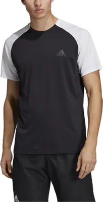 Produktbild von Adidas Herren T-Shirt DU0873 – Kurzarm-Sportshirt aus Polyester, Schwarz