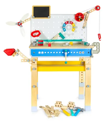 Produktbild von Bayagu Spielzeug-Werkstatt für Kinder Werkzeug Werkbank Hammer Schraubendreher
