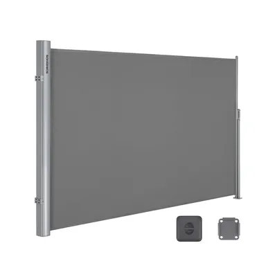 Productafbeelding van Rootz Zijluifel - Zonnescherm - Buitenluifel - Frame van aluminiumlegering - Polyesterstof - UV-bescherming - Eenvoudige installatie - 180 cm x 400 cm
