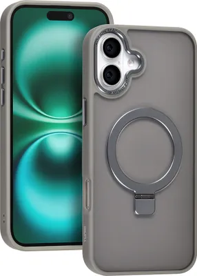 Immagine prodotto di Custodia posteriore TUNIQ per iPhone 16 Plus - Magsafe - silicone - Grigio