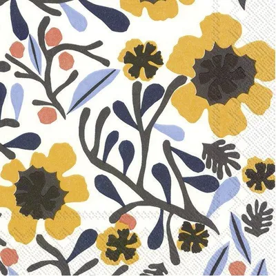 Immagine prodotto di Tovaglioli 33x33 cm - MYKERÖ white yellow