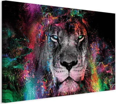 Produktbild von Vliesstoff Leinwandbild - Sun of Africa (1 Part) Wide 90x60 cm Tiere g-C-0311-b-a
