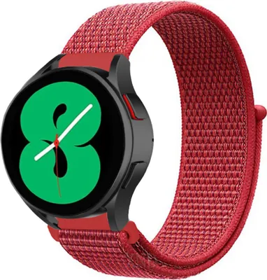 Produktbild von Strap-it Samsung Galaxy Watch 4 40mm Nylonarmband (Rot)