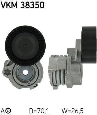 Produktbild von SKF VKM 38350 Spannrolle Keilrippenriemen für BMW 5 Limousine (E60) 5 Touring (E61) X5 (E53) 7 (E65, E66, E67) 6 Coupe (E63)