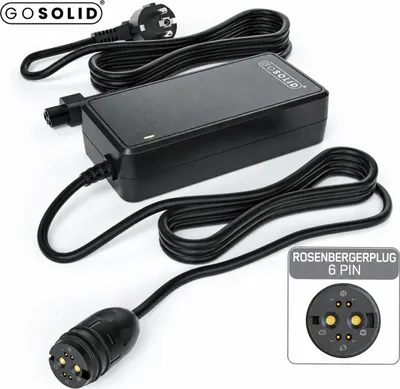 Produktbild von GO SOLID! Ladegerät kompatibel mit van Raam Rosenberger 6-polig