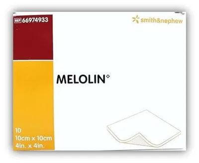 Zdjęcie produktu dla Melolin opatrunki sterylne 10X10 cm nakładki na rany 10 szt