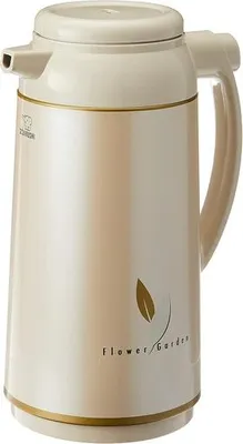 Image de Zojirushi Thermos avec insert en verre - Acier inoxydable, Beige Zojirushi Thermos avec insert en verre - Acier inoxydable, Beige