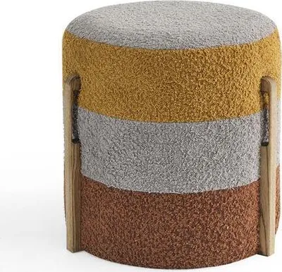 Produktbild von Hocker Fußhocker Ottoman Sitzhocker Sitzpouf Wohnzimmer Designer