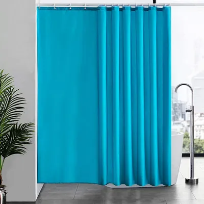 Produktbild von Duschvorhang Überlänge Antibakteriell Wasserdicht 240x180cm Aquamarine