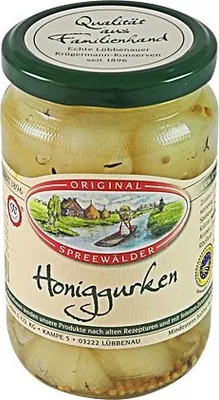 Produktbild von Krügermanns Original Spreewälder Honiggurken (370 ml Glas)