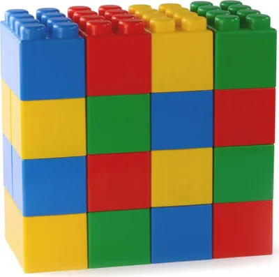 Produktbild von Polesie Wader Gebäude Ziegel Set XXL 24 Stück 1450500